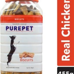 purepet Real Biscuit Chicken Dog Chew  (0.455 kg, Pack of 1)