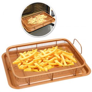 2-in-1 Copper Oven Air Fryer2 PC Set