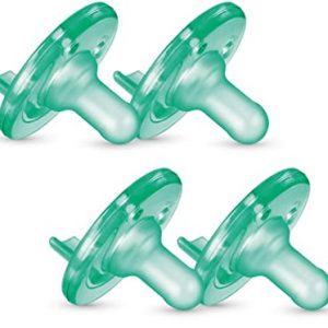 Philips Avent Soothie Pacifier, Green, 0-3 Months, 4 Pack