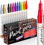 BOSOBO Paint Brushes Set, 2 Pack 20 Pcs Round Pointed Tip Paintbrushes