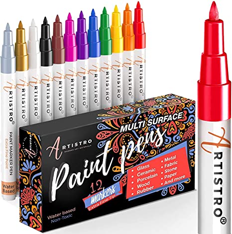 BOSOBO Paint Brushes Set, 2 Pack 20 Pcs Round Pointed Tip Paintbrushes