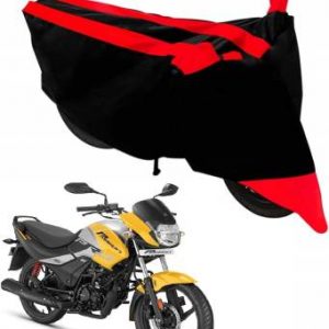 LONG LIFE Two Wheeler Cover for Hero  (Passion Pro, Red, Black)