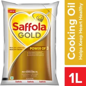 Saffola Gold Rice Bran Oil Pouch  (1 L)
